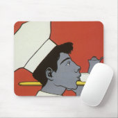 ヴィンテージ製品ラベル、ホットチョコロシアのコレートカカオ マウスパッド (マウス)