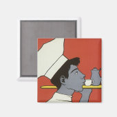 ヴィンテージ製品ラベル、ホットチョコロシアのコレートカカオ マグネット (正面/裏面)