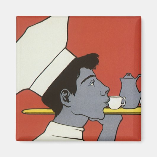 ヴィンテージ製品ラベル、ホットチョコロシアのコレートカカオ マグネット (正面)