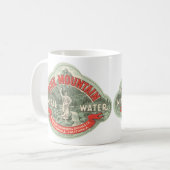 ヴィンテージ製品ラベル、松山鉱水 コーヒーマグカップ (正面左)