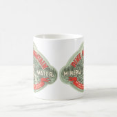 ヴィンテージ製品ラベル、松山鉱水 コーヒーマグカップ (中央)