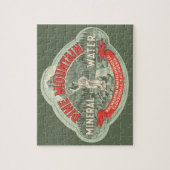 ヴィンテージ製品ラベル、松山鉱水 ジグソーパズル (縦)