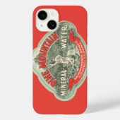 ヴィンテージ製品ラベル、松山鉱水 Case-Mate iPhoneケース (裏面)