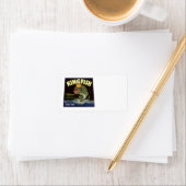 ヴィンテージ製品缶ラベル芸術,キングフィッシュアスパラガス ラベル (インサイチュ)