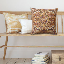 ヴィンテージ西の国のカウボーイの工具付き革 クッション