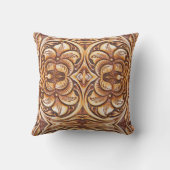 ヴィンテージ西の国のカウボーイの工具付き革 クッション (裏面)