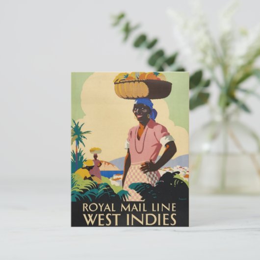 ヴィンテージ西インディ旅行はがき ポストカード (スタンド正面)