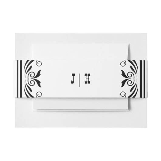 ヴィンテージ西カウボーイカントリー結婚式 招待状ベリーバンド (正面例)