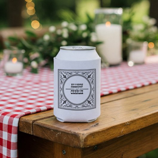 ヴィンテージ西カウボーイカントリー結婚式 缶クーラー