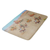 ヴィンテージ西カウボーイキッズオンホースバスマット バスマット (アングル)