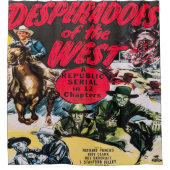 ヴィンテージ西カウボーイズ西の絶望 シャワーカーテン (正面)