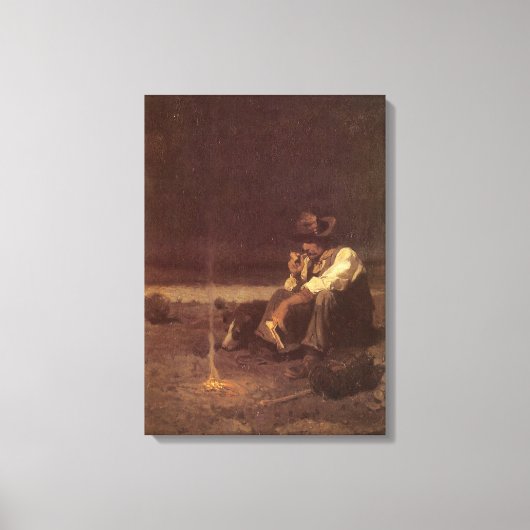 ヴィンテージ西カウボーイズ、プレインズハーダーby NC Wyeth キャンバスプリント (正面)