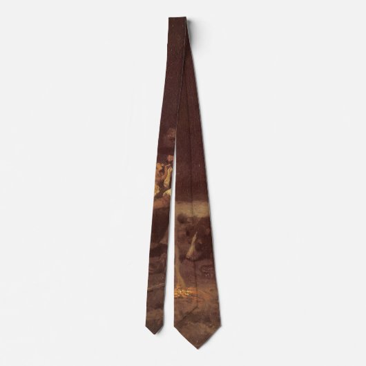 ヴィンテージ西カウボーイズ、プレインズハーダーby NC Wyeth ネクタイ (裏面)