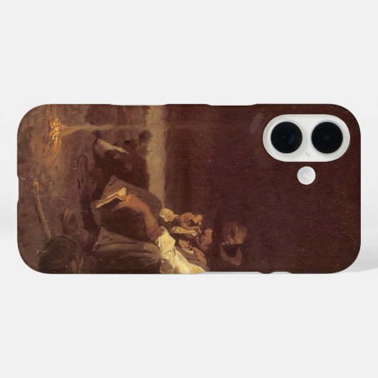 ヴィンテージ西カウボーイズ、プレインズハーダーby NC Wyeth Case-Mate iPhoneケース (裏面 (横))
