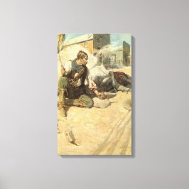 ヴィンテージ西カウボーイズ、ホパロンby NC Wyeth キャンバスプリント