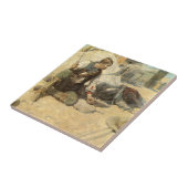 ヴィンテージ西カウボーイズ、ホパロンby NC Wyeth タイル (側面)