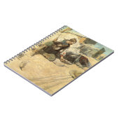 ヴィンテージ西カウボーイズ、ホパロンby NC Wyeth ノートブック (左側)