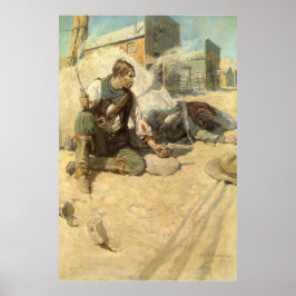 ヴィンテージ西カウボーイズ、ホパロンby NC Wyeth ポスター