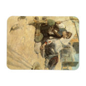 ヴィンテージ西カウボーイズ、ホパロンby NC Wyeth マグネット (横)