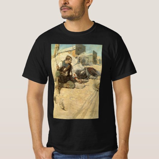 ヴィンテージ西カウボーイズ、ホパロンby NC Wyeth Tシャツ (正面)