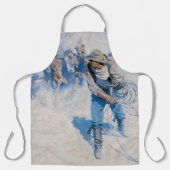 ヴィンテージ西カウボーイズ、In the Corral by NC Wyeth エプロン (正面)