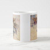 ヴィンテージ西カウボーイズ、In the Corral by NC Wyeth ジャンボコーヒーマグカップ (正面)