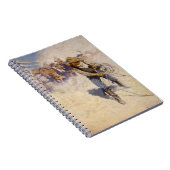 ヴィンテージ西カウボーイズ、In the Corral by NC Wyeth ノートブック (右側)