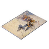 ヴィンテージ西カウボーイズ、In the Corral by NC Wyeth ノートブック (左側)