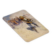 ヴィンテージ西カウボーイズ、In the Corral by NC Wyeth マグネット (右側)