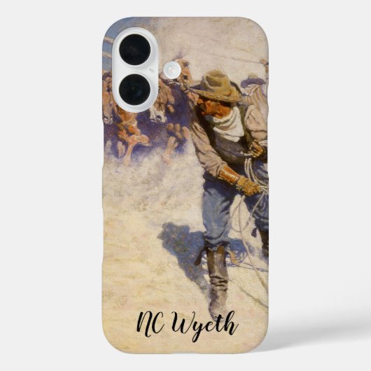 ヴィンテージ西カウボーイズ、In the Corral by NC Wyeth Case-Mate iPhoneケース (裏面)