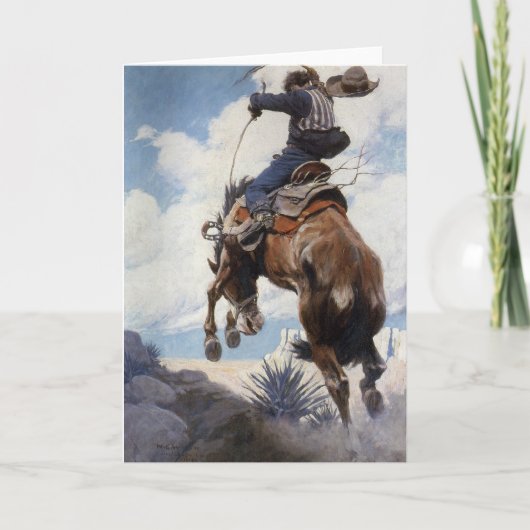 ヴィンテージ西カウボーイズ、NCワイースによるバッキング カード (正面)