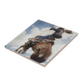 ヴィンテージ西カウボーイズ、NCワイースによるバッキング タイル (側面)