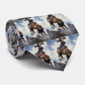 ヴィンテージ西カウボーイズ、NCワイースによるバッキング ネクタイ (ロール)