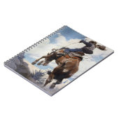 ヴィンテージ西カウボーイズ、NCワイースによるバッキング ノートブック (左側)