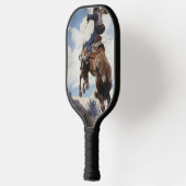 ヴィンテージ西カウボーイズ、NCワイースによるバッキング ピックルボールラケット (左)