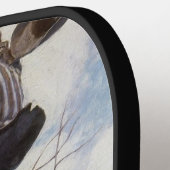 ヴィンテージ西カウボーイズ、NCワイースによるバッキング ピックルボールラケット (左詳細)