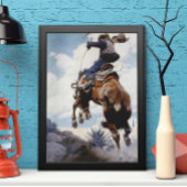 ヴィンテージ西カウボーイズ、NCワイースによるバッキング ポスター