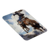 ヴィンテージ西カウボーイズ、NCワイースによるバッキング マグネット (右側)