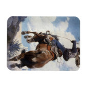 ヴィンテージ西カウボーイズ、NCワイースによるバッキング マグネット (横)