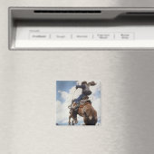 ヴィンテージ西カウボーイズ、NCワイースによるバッキング マグネット (インサイチュ (食洗機))