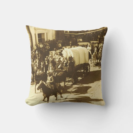 ヴィンテージ西カウボーイトレイルライドスルー・ヒューストン クッション (正面)