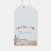 ヴィンテージ西カウボーイファースト・ロデオ1歳 ギフトタグ (裏面)