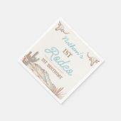 ヴィンテージ西カウボーイファースト・ロデオ1歳 スタンダードカクテルナプキン (角)