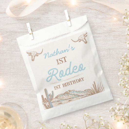 ヴィンテージ西カウボーイファースト・ロデオ1歳 フェイバーバッグ (クリップ留めされた状態)