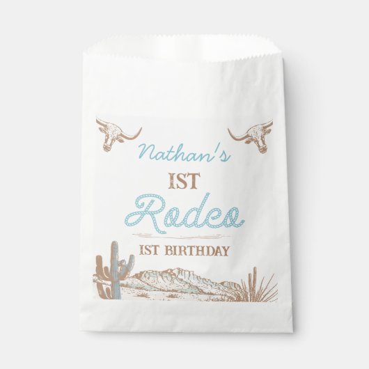 ヴィンテージ西カウボーイファースト・ロデオ1歳 フェイバーバッグ (正面)