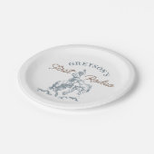 ヴィンテージ西カウボーイファースト・ロデオ1歳 ペーパープレート (アングル)