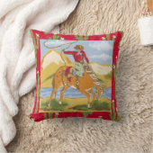 ヴィンテージ西カウボーイワイルドウェスト クッション (ブランケット)