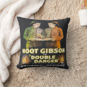 ヴィンテージ西カウボーイ映画ポスター クッション (ブランケット)