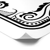 ヴィンテージ西カウボーイ素朴カントリーウェディングサイン ポスター (角)