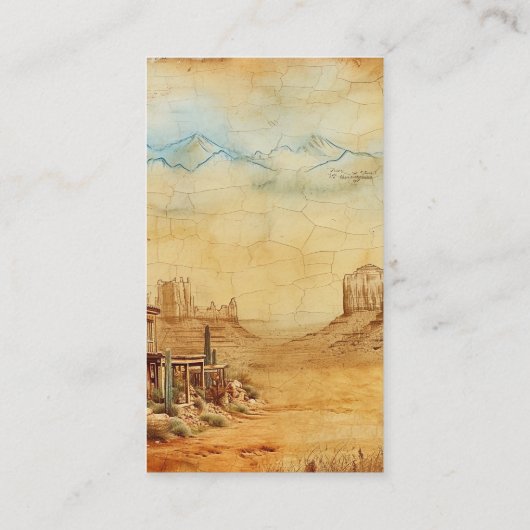 ヴィンテージ西カウボーイ素朴カントリー結婚式 エンクロージャーカード (裏面)